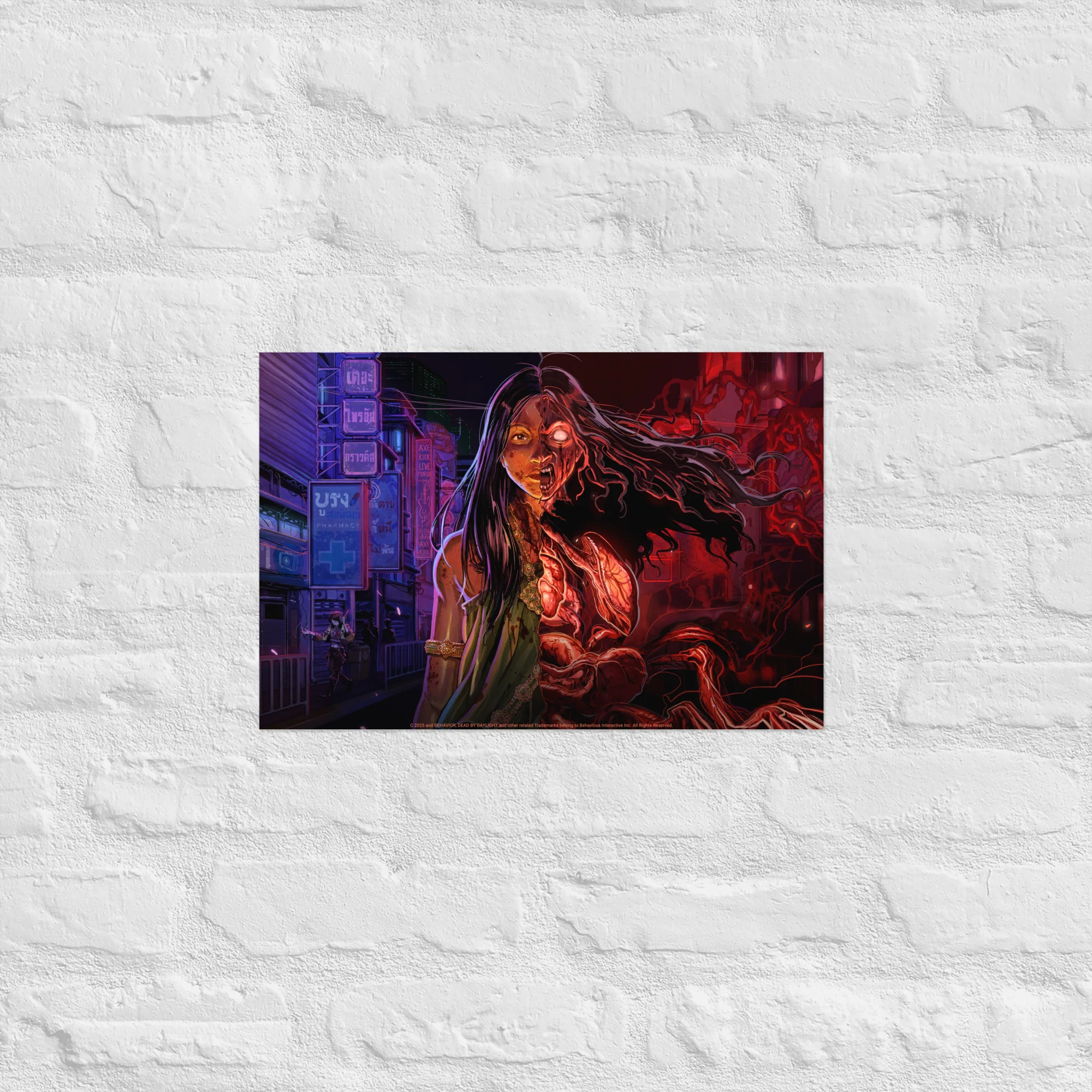 Half Human, Half Krasue Premium Poster Print - Image 3