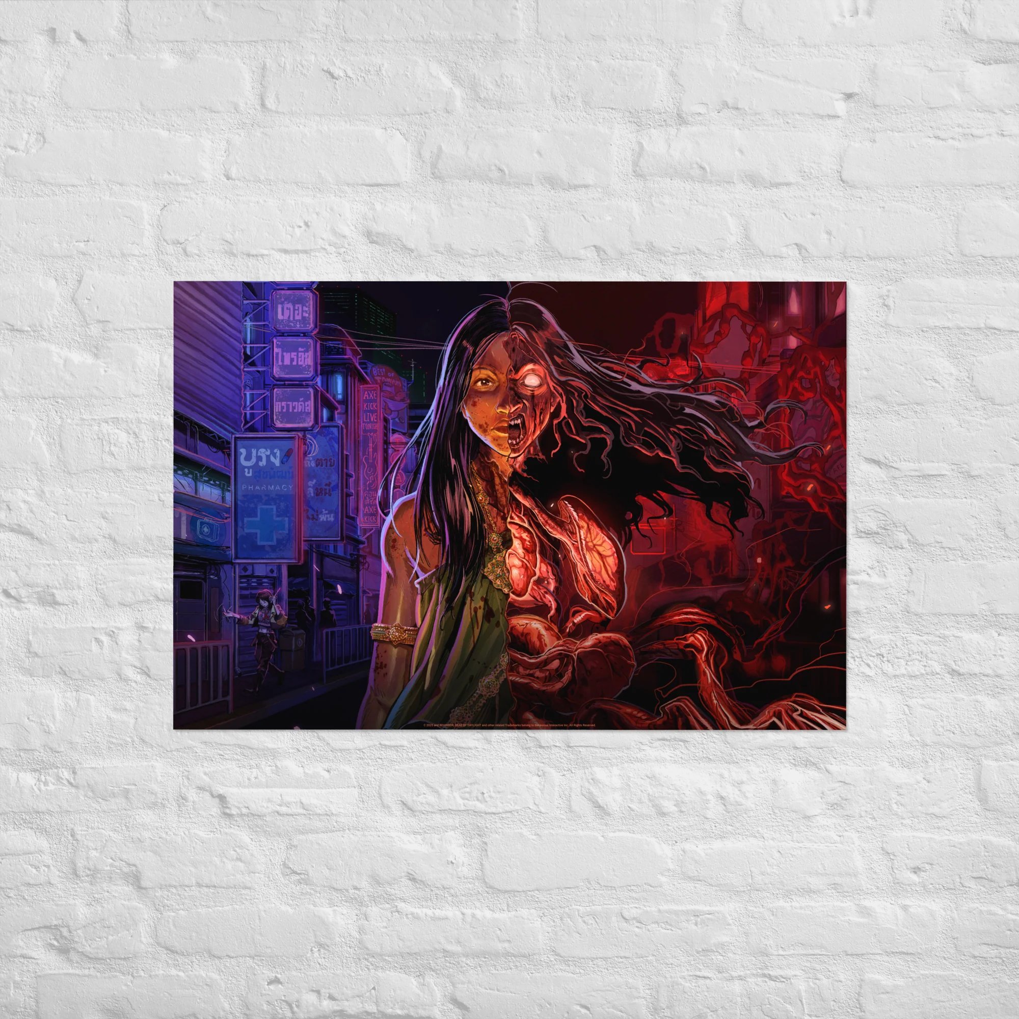 Half Human, Half Krasue Premium Poster Print - Image 5