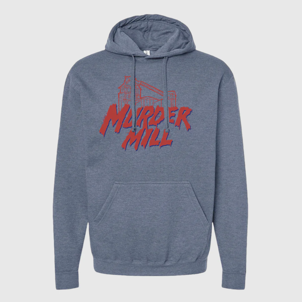 Murder Mill Fleece Hooded Sweatshirt - Heather Denim